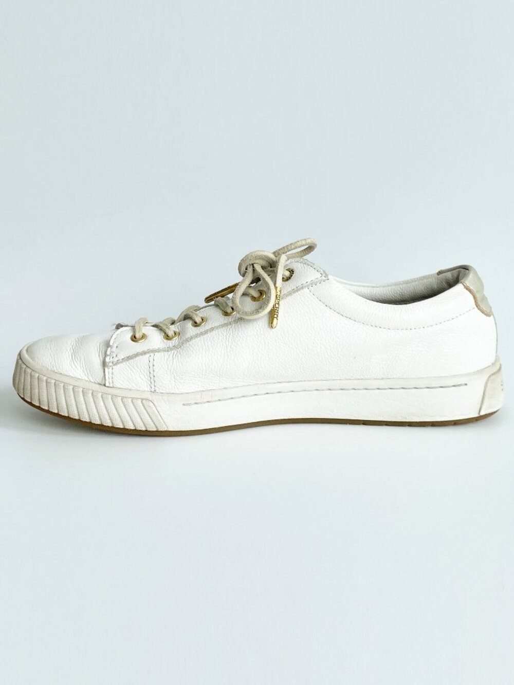 Sperry Top Sider Leather Sneakers with Suede Laces - Picture 3 of 13